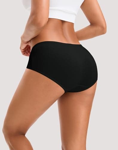 INNERSY Womens Underwear Cotton Hipster Panties Regular & Plus Size 6-Pack(Medium,Dark Vintage) — view 6