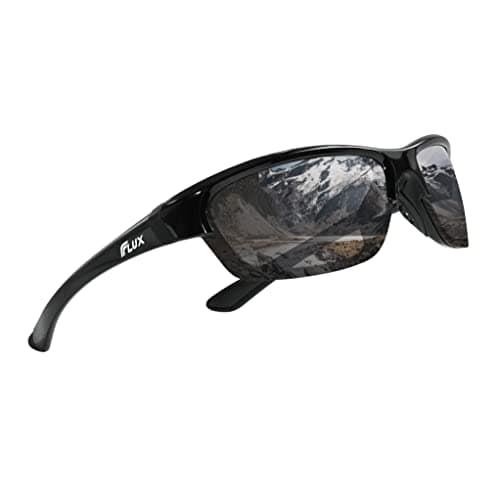 Flux Avento Polarized Sports Sunglasses for Men and Women UV400 Protection Active Lifestyles | Black