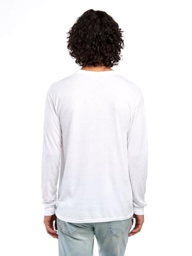 Jerzees Dri-Power Performance T Shirts, Moisture Wicking with Odor Control, Short or Long Sleeve, Sizes S-3X - Long Sleeve - White, Large — view 3