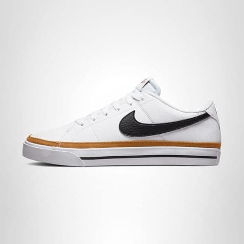 Nike Women's Gymnastics Shoes, White White Black Desert Ochre Team Orange, 8 US — view 7