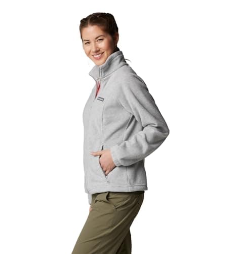 Columbia Womens Benton Springs Full Zip Fleece Jacket, Cirrus Grey Heather, Medium — view 4