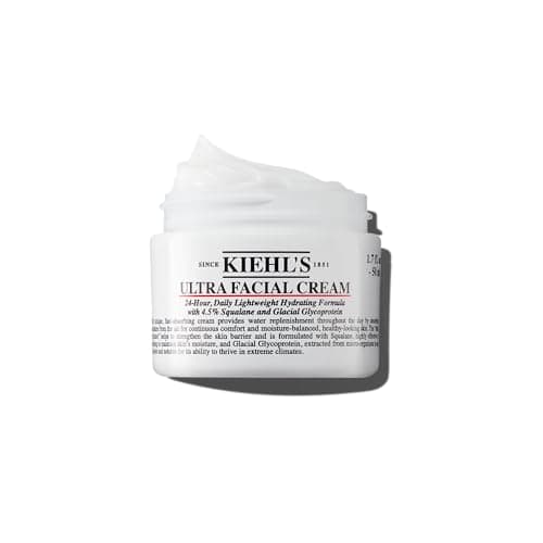 Kiehl's Ultra Facial Cream Moisturizer, Daily Lightweight Face Cream Hydrates Skin, Lotion with Pro-Ceramides, Provides Lasting Hydration and Moisture Surge, For All Skin Types, Fragrance Free