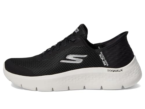 Skechers Women's Go Walk Flex Hands Free Slip-Ins - Grand Entry Sneaker, Black/White, 8 US — view 4