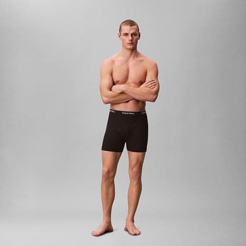 Calvin Klein Men's Cotton Classics 3-pack Boxer Brief, 3 Black, Medium — view 2