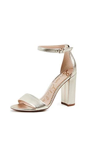 Sam Edelman Women's Yaro Sandal, Jute, Metallic, Gold, 5