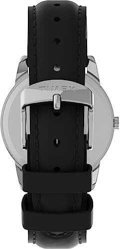 Timex T2H281 Easy Reader 35mm Black Leather Strap Watch — view 2