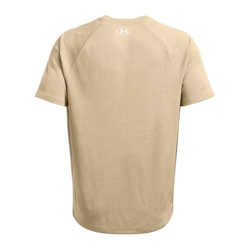 Under Armour Men's Tech Textured Short Sleeve T Shirt, (300) City Khaki / / White, X-Large — view 3
