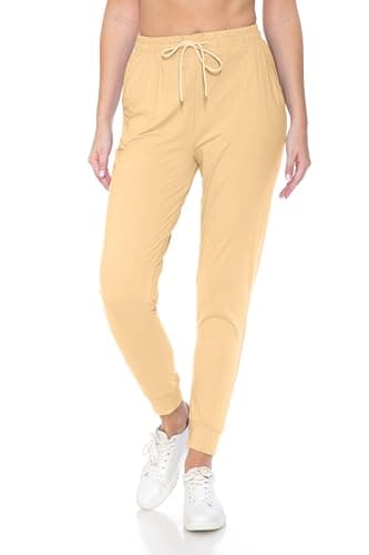 LY3X5X-KHAKI Yoga Solid Leggings, 3X5X