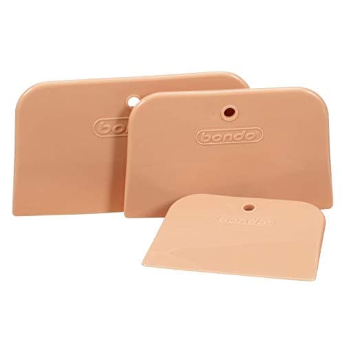 Bondo Spreader 3-Pack, Designed for Spreading Filler, Putty, Spackle, Caulk or Glaze, 4", 5" & 6" size spreaders, Made of Flexible Material for Easy Spreading, With Thin and Clean Edges (00357)