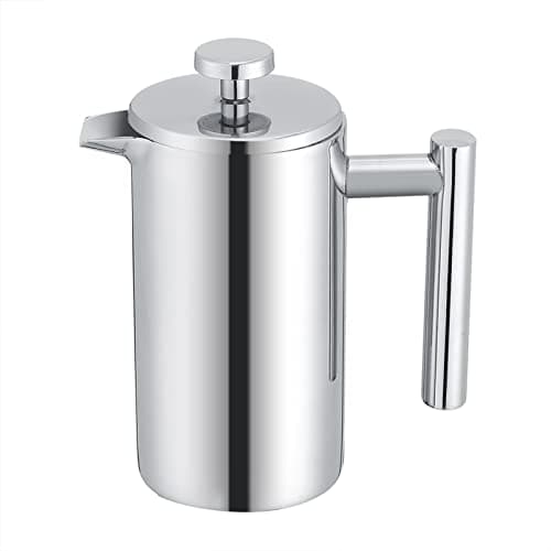 Dpofirs Double Wall Stainless Steel French Press 350ml | Insulated Coffee Maker with Precision Filter for Hot or Cold Brew — view 3