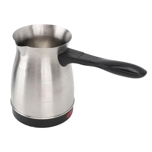 Fydun Turkish Coffee Maker, Electric 600ml Stainless Steel Coffee, Tea Machine Pot with L Handle for Home Travel