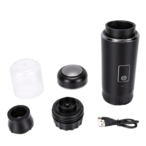Focket Portable Coffee Maker, 200ml Rechargeable Cordless with 7800mAh Battery Electric Machine Compact Design for Travel RV Hiking Office Car Camping Home — view 5