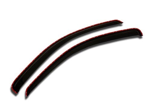 Outside Mount Car Window Rain Guards Compatible with Nissan NV200 2010-2017 | Tape-On | Rain Shields Window Visor Window Deflectors | Dark Smoke, 2 Pcs Set, WV2M-839