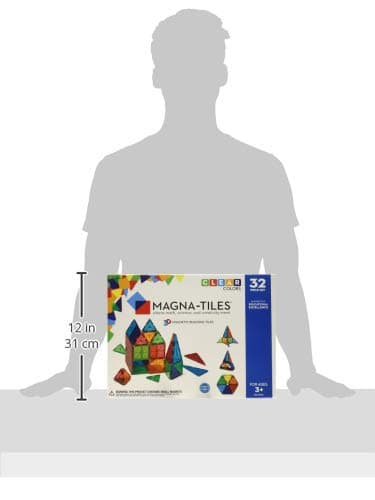 MAGNA-TILES Classic 32-Piece Magnetic Construction Set, The Original Magnetic Building Brand — view 5