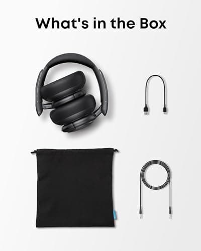 Soundcore Q30 by Anker, Hybrid Active Noise Cancelling Headphones, Multiple Modes, Hi-Res Audio, Custom EQ via App, 50H Playtime, Comfortable Fit, Bluetooth, Multipoint Connection — view 5