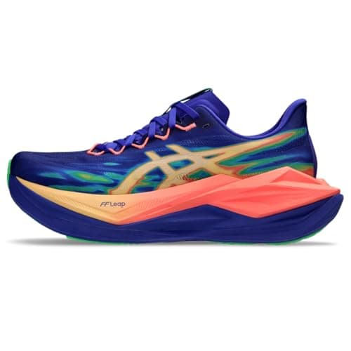 ASICS Unisex SUPERBLAST 3 Running Shoes, 10M / 11.5W, Cobalt Burst/Light Orange