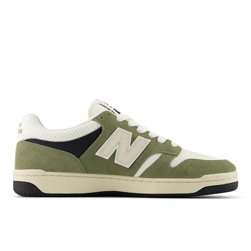 New Balance Men's 480 V1 Premium Sneaker, Dark Olivine/Sea Salt, 10.5 M — view 2