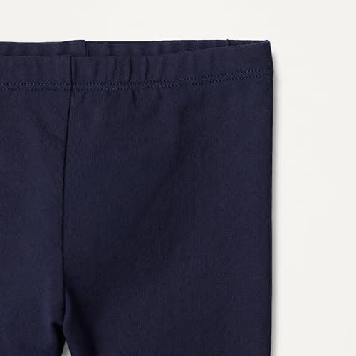 Amazon Essentials Baby Girls' Cotton Stretch Jersey Bike Shorts, Pack of 3, Navy, 4T — view 3