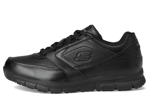 Skechers for Work Women's Nampa-Wyola Food Service Shoe, black polyurethane, 5 M US — view 4