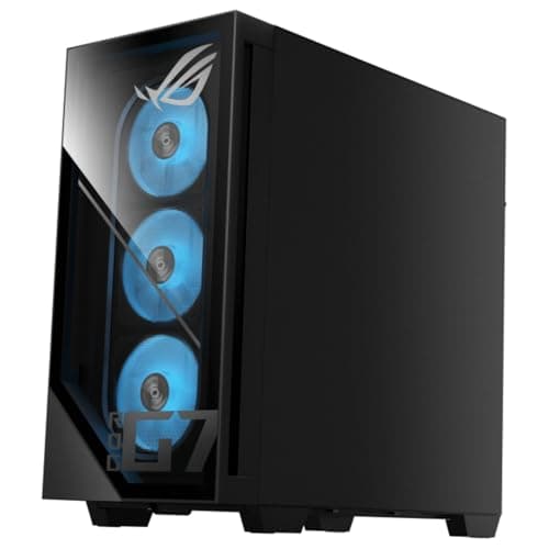ASUS ROG G700 Gaming Desktop PC Intel Core Ultra 7 265F 32GB RAM 1TB NVMe SSD NVIDIA GeForce RTX 5060 8GB RGB Keyboard Mouse Windows 11 Pro with 12 Month CPS Protection — view 3