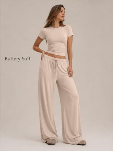 Trendy Queen Womens Petite 2 Two Piece Set 2026 Summer Workout Beach Vacation Cruise Gym Clothes Spring Fashion Lounge Matching School Comfy Airport Travel Outfit Athleisure Clothing