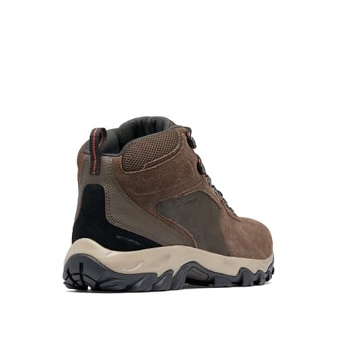 Columbia Mens Newton Ridge Plus II Suede Waterproof, Cordovan/Spice, 9 — view 2