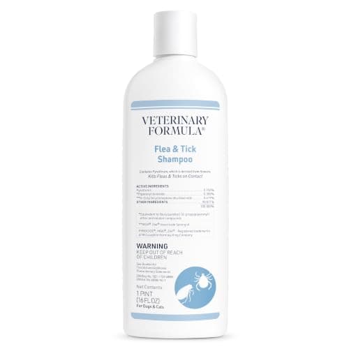 Veterinary Formula Flea and Tick Shampoo for Dogs and Cats, 16 oz