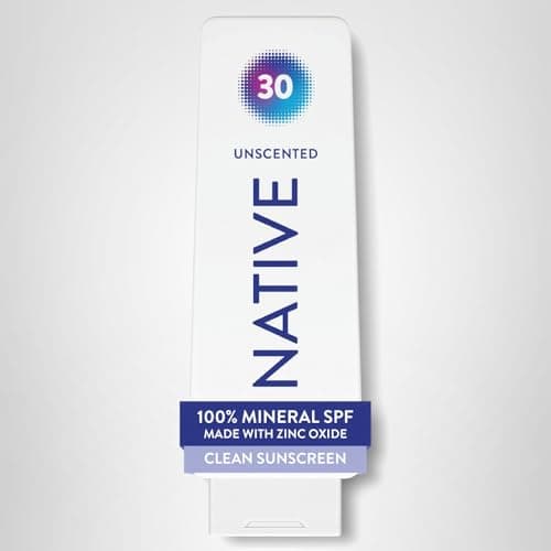 Native Mineral Sunscreen Lotion SPF 30, Unscented, with 100% Mineral Zinc Oxide for Face & Body, Hawaii Compliant, Vegan, No White Cast - 7 oz — view 12
