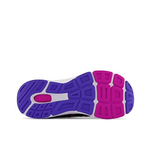 New Balance Kid's 680 V6 Hook and Loop Running Shoe, Black/Magenta Pop/Aura, 5.5 Toddler — view 5