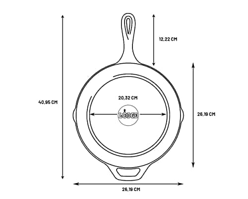 Lodge Seasoned Cast Iron Skillet 10.25 Inches - PFAS-Free, Non-Toxic Cookware - Use with an Oven, Stove, Grill, or Campfire - Naturally Non-Stick & Oven Safe — view 2