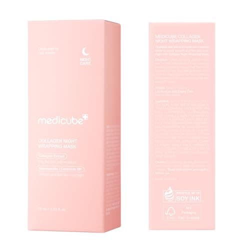 medicube Wrapping Mask Collagen Overnight Peel Off Facial Mask | Elasticity & Hydration Care, Reduces Sagging & Dullness | Hydrolyzed Collagen For Glowing Skin | Korean Skin Care, 2.53 fl.oz — view 8