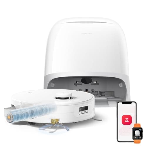roborock Qrevo Curv 2 Flow Robot Vacuum and Mop, SpiraFlow Real-Time Self-Cleaning Roller Mop, 20,000 Pa, Dual Zero-Tangle System, AI Obstacle Avoidance, Heat-Washes & Dries Mop, Carpet Protection
