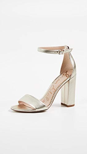 Sam Edelman Women's Yaro Sandal, Jute, Metallic, Gold, 5 — view 2
