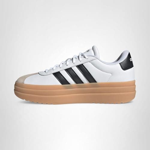 adidas Women's VL Court Bold, White/Black/Wonder Beige, 7 — view 6