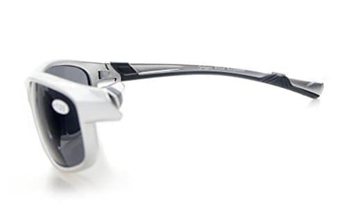 Eyekepper Fashion Sports Bifocal Sunglasses TR90 Unbreakable Outdoor Readers Baseball Running Fishing Driving Golf Softball Hiking Silver Frame Grey Lens +2.5 — view 2