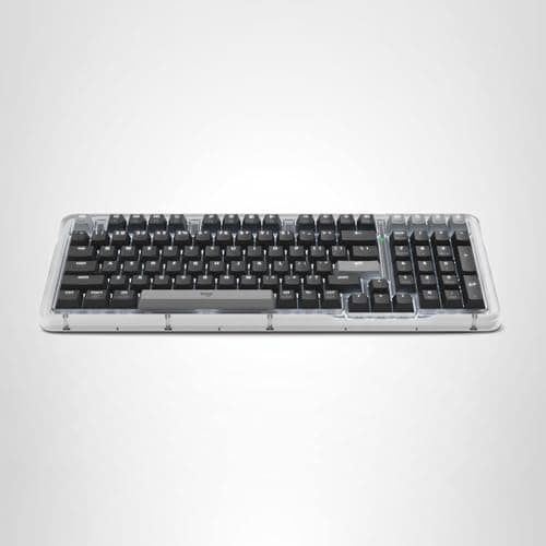 Logitech Alto Keys K98M Wireless Mechanical Clicky Keyboard, Customizable Keyboard with Vibration Absorbing Gasket, Backlit Keys, Bluetooth, USB-C Charging, for PC, Mac, Laptops - Graphite — view 9