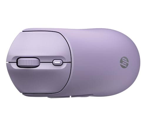 HP 400 Quiet Wireless Mouse, Dual Bluetooth & 2.4GHz, Soft Silicone, Quiet Clicks, Microsoft Wheel, 24-Month Battery, 6000 DPI, Ambidextrous, Eco-Friendly Design, Multi-OS, Purple — view 2