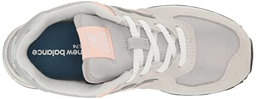 New Balance Kids 574 V1 70s Racing Lace-up Sneaker, RAIN Cloud/Pink Haze, 6 M Big Kid (8-12 Years) — view 4