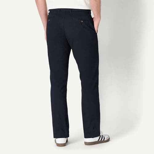 Amazon Essentials Men's Big & Tall Athletic Casual Stretch Khaki Pant, Black, 44W x 28L