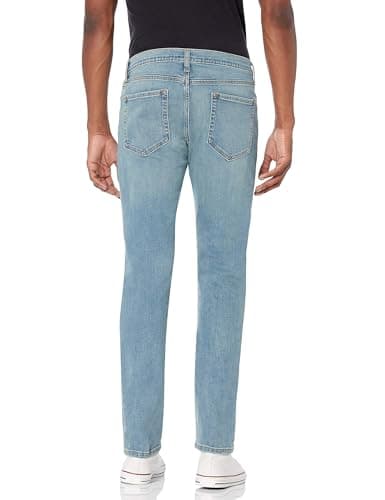 Amazon Essentials Men's Standard Slim-Fit Stretch Jean, Light Vintage, 36W x 28L — view 2