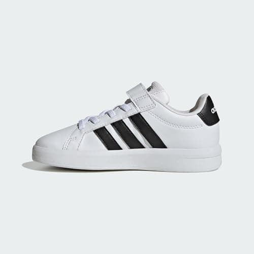 adidas Unisex-Kids Grand Court 3.0 El C, White/Black, 3 — view 3