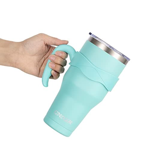 Ezprogear 40 oz Stainless Steel Water Tumbler, Dark Orange — view 5