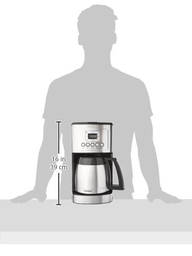 Cuisinart 12-Cup Coffee Maker, Programmable PerfecTemp Thermal Carafe Coffee Machine with 1-4 Cup Setting, Brew Strength Control and Brew Pause, Stainless Steel, DCC-3400NAS, Silver — view 2