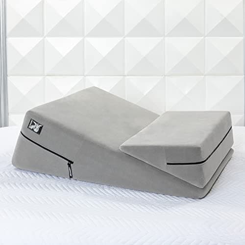 Liberator Wedge & Ramp Sex Positioning Pillow Combo, Microfiber Grey — view 4