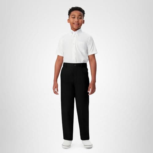 French Toast Boys Pull-on Relaxed Fit School Uniform Pant (Standard & Husky), Black, 8 — view 8