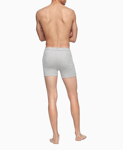 Calvin Klein Men's Cotton Classics 3-pack Boxer Brief, 3 Grey Heather, Large — view 5