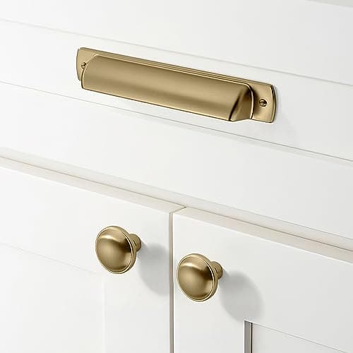 khtumeware 10-Pack 5 Inch(128mm) Champagne Bronze Cabinet Handles Warm Brass Cabinet Pulls Gold Kitchen Cabinet Hardware for Cupboard Drawer Pulls Dresser Handle Cabinet pulls. — view 4