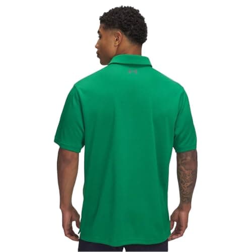 Under Armour Men's Tech Golf PoloDISC, (305) Team Kelly Green / / Pitch Gray, Large