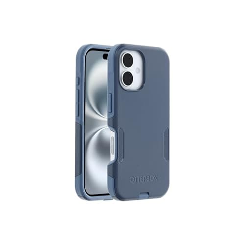 OtterBox iPhone 16 Commuter Series Case - Baby Blue Jeans, Thin & Protective iPhone Case, Dual-Layer, Impact Absorbing iPhone Case — view 2