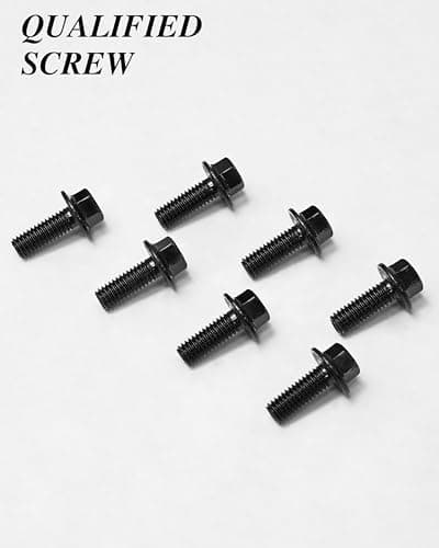 Nailnest M8 x 20mm Flanged Hex Head Bolts and Nuts, External Flange Hex Drive Screws, Class 10.9 Black Zinc Plated Alloy Steel, M8x1.25 Bolts for Pump, Fix Car, DIY Project (10Sets) — view 5